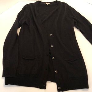 Gap black V neck soft cardigan size small NWOT